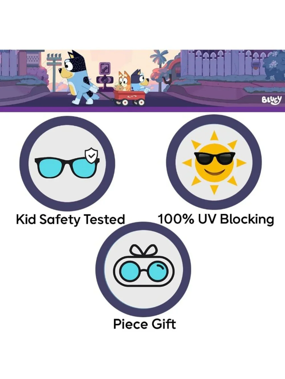 UV-Protective Toddler Sunglasses with Soft Case - Cute & Comfortable Kids'